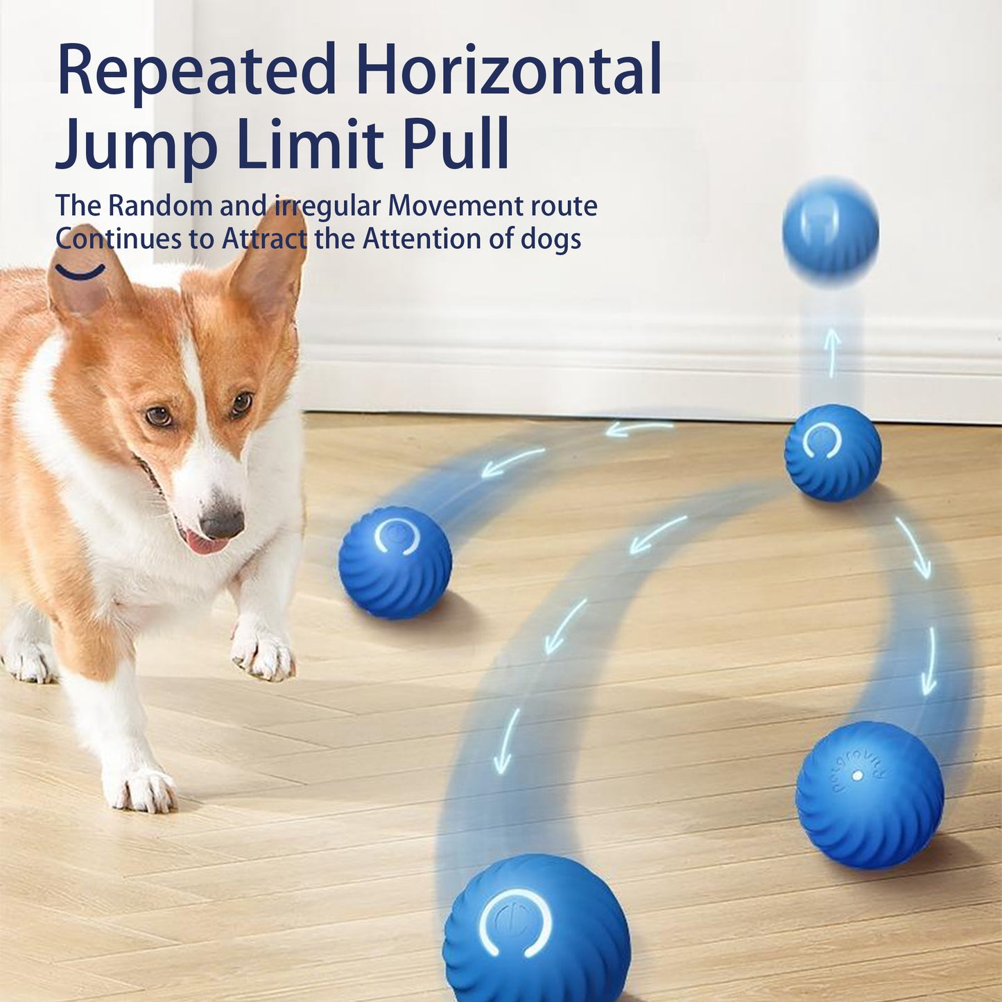 Pelota Interactiva Inteligente para Perros - Juguete Automóvil Recargable USB con Cubierta Antirruido