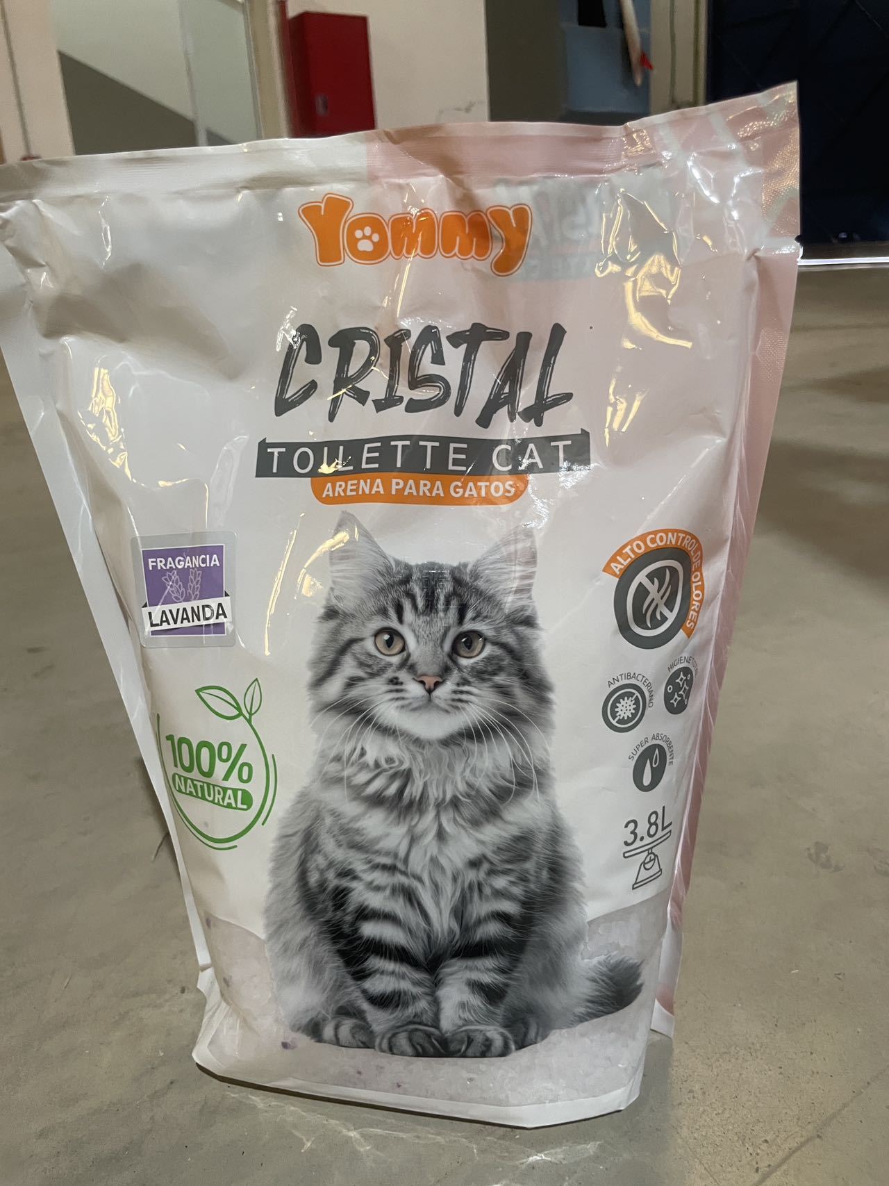 Arena de Cristal para Gatos 3.8L - Súper Absorbente y Sin Polvo
