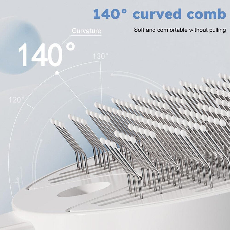 Cepillo Eléctrico 4 en 1 para Gatos - Vapor, Masaje, Spray y Eliminación de Pelo