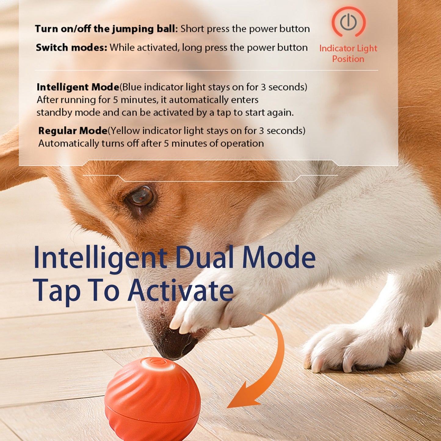 Pelota Interactiva Inteligente para Perros - Juguete Automóvil Recargable USB con Cubierta Antirruido
