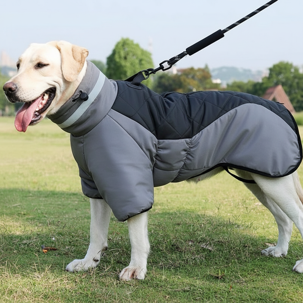 Abrigo de Invierno Impermeable para Perros Medianos y Grandes - Térmico Acolchado