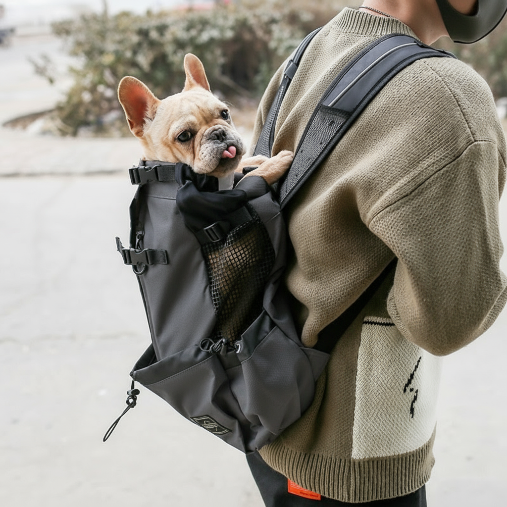 Mochila Transportadora para Perros - Portátil de Doble Hombro para Viajes