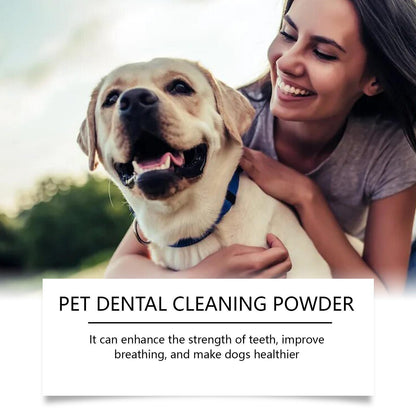 Polvo Limpiador Dental para Perros - Elimina Sarro y Mal Aliento Naturalmente