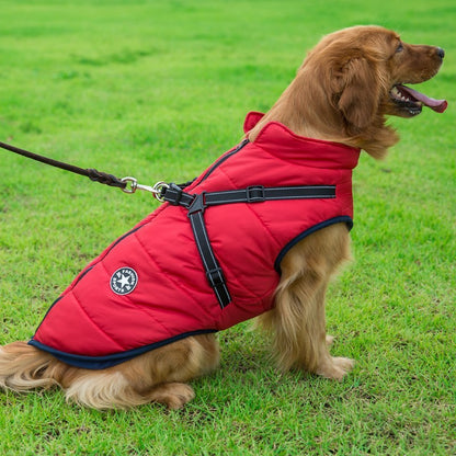 Veste thermique avec harnais intégré pour petits chiens - Imperméable