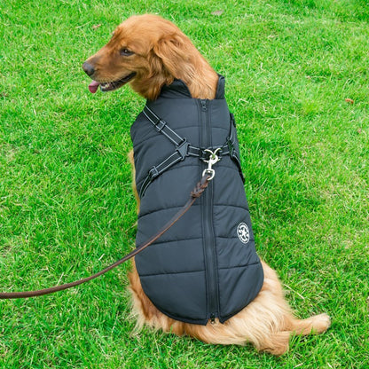 Veste thermique avec harnais intégré pour petits chiens - Imperméable