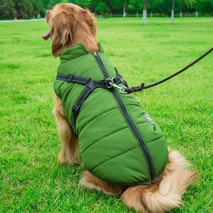 Veste thermique avec harnais intégré pour petits chiens - Imperméable