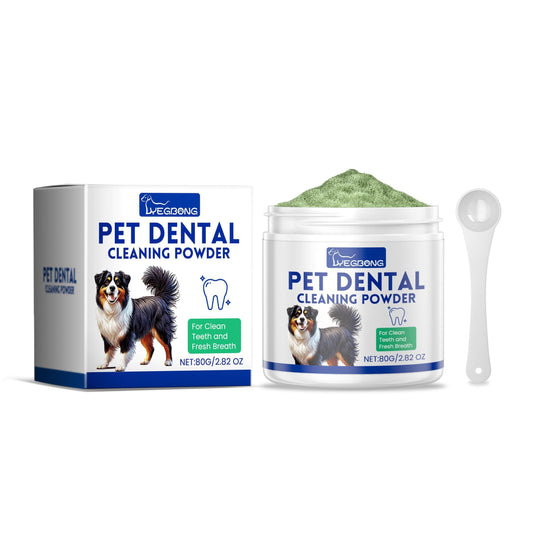 Polvo Limpiador Dental para Perros - Elimina Sarro y Mal Aliento Naturalmente