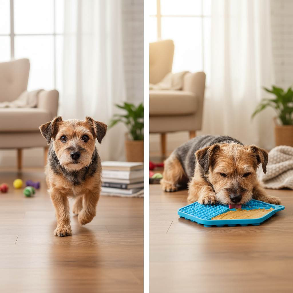 Antes y después - efecto calmante