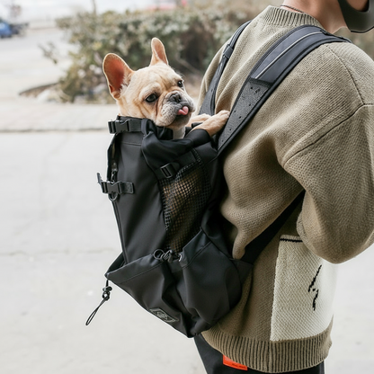 Mochila Transportadora para Perros - Portátil de Doble Hombro para Viajes